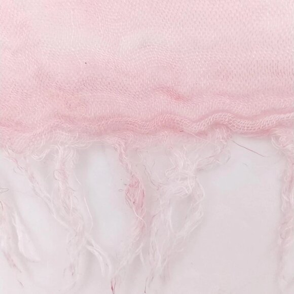 Auth FURLA - Pink Rayon Scarf - Picture 3 of 7